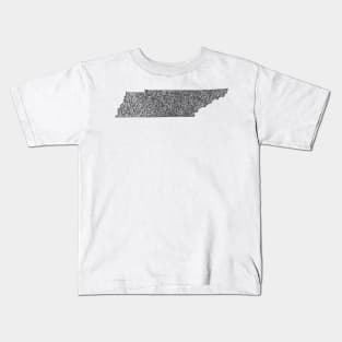 Tennessee Map Kids T-Shirt